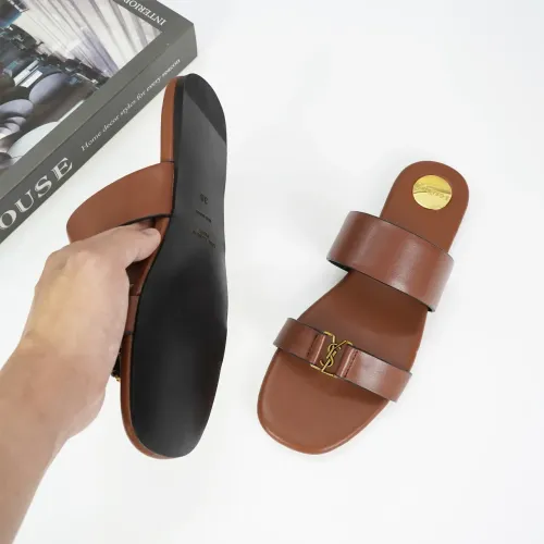 Cheap Yves Saint Laurent YSL Slippers For Women #1432762 Replica Wholesale [$88.00 USD] [ITEM#1432762] on Replica Yves Saint Laurent YSL Slippers