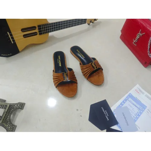Cheap Yves Saint Laurent YSL Slippers For Women #1432790 Replica Wholesale [$98.00 USD] [ITEM#1432790] on Replica Yves Saint Laurent YSL Slippers