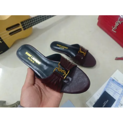 Cheap Yves Saint Laurent YSL Slippers For Women #1432795 Replica Wholesale [$98.00 USD] [ITEM#1432795] on Replica Yves Saint Laurent YSL Slippers