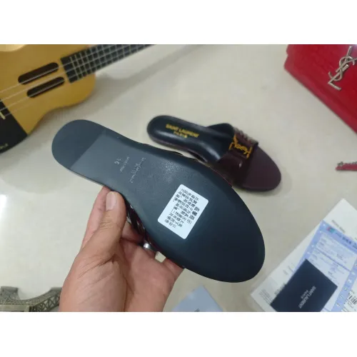 Cheap Yves Saint Laurent YSL Slippers For Women #1432795 Replica Wholesale [$98.00 USD] [ITEM#1432795] on Replica Yves Saint Laurent YSL Slippers