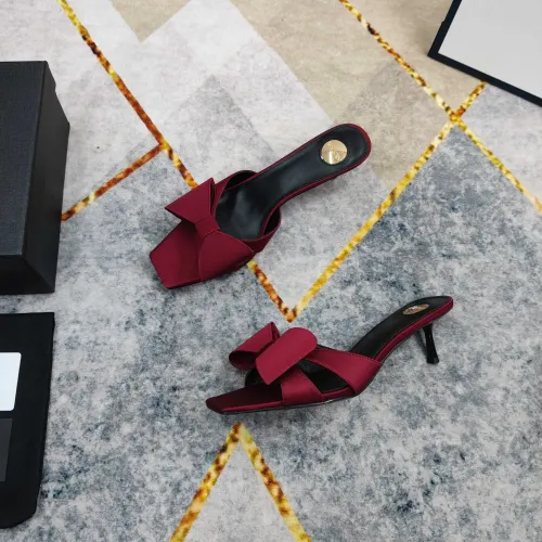 Cheap Yves Saint Laurent YSL Slippers For Women #1432803 Replica Wholesale [$112.00 USD] [ITEM#1432803] on Replica Yves Saint Laurent YSL Slippers