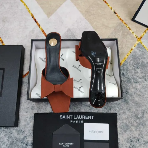 Cheap Yves Saint Laurent YSL Slippers For Women #1432804 Replica Wholesale [$112.00 USD] [ITEM#1432804] on Replica Yves Saint Laurent YSL Slippers