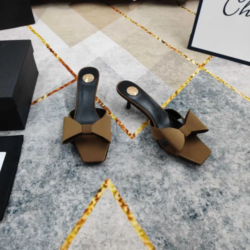 Cheap Yves Saint Laurent YSL Slippers For Women #1432805 Replica Wholesale [$112.00 USD] [ITEM#1432805] on Replica Yves Saint Laurent YSL Slippers