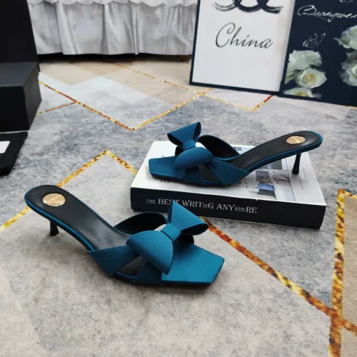 Cheap Yves Saint Laurent YSL Slippers For Women #1432806 Replica Wholesale [$112.00 USD] [ITEM#1432806] on Replica Yves Saint Laurent YSL Slippers