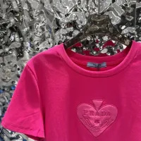 Cheap Prada T-Shirts Short Sleeved For Women #1422623 Replica Wholesale [$60.00 USD] [ITEM#1422623] on Replica Prada T-Shirts