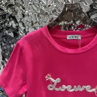 Cheap LOEWE T-Shirts Short Sleeved For Women #1422629 Replica Wholesale [$56.00 USD] [ITEM#1422629] on Replica LOEWE T-Shirts
