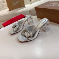 Cheap Christian Louboutin CL Slippers For Women #1422743 Replica Wholesale [$100.00 USD] [ITEM#1422743] on Replica Christian Louboutin CL Slippers