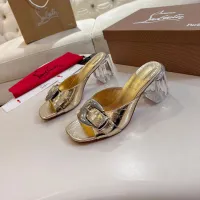 Cheap Christian Louboutin CL Slippers For Women #1422744 Replica Wholesale [$100.00 USD] [ITEM#1422744] on Replica Christian Louboutin CL Slippers