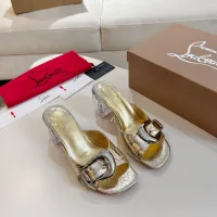 Cheap Christian Louboutin CL Slippers For Women #1422744 Replica Wholesale [$100.00 USD] [ITEM#1422744] on Replica Christian Louboutin CL Slippers