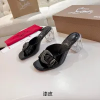 Cheap Christian Louboutin CL Slippers For Women #1422746 Replica Wholesale [$100.00 USD] [ITEM#1422746] on Replica Christian Louboutin CL Slippers