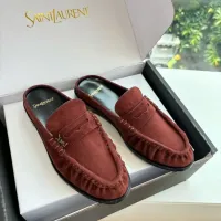 Cheap Yves Saint Laurent YSL Slippers For Women #1422915 Replica Wholesale [$125.00 USD] [ITEM#1422915] on Replica Yves Saint Laurent YSL Slippers
