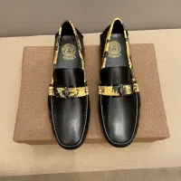 Cheap Versace Leather Shoes For Men #1423030 Replica Wholesale [$76.00 USD] [ITEM#1423030] on Replica Versace Leather Shoes