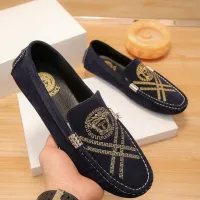 Cheap Versace Leather Shoes For Men #1423097 Replica Wholesale [$76.00 USD] [ITEM#1423097] on Replica Versace Leather Shoes