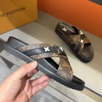 Cheap Louis Vuitton Slippers For Men #1423134 Replica Wholesale [$52.00 USD] [ITEM#1423134] on Replica Louis Vuitton Slippers