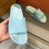 Cheap Louis Vuitton Slippers For Men #1423140 Replica Wholesale [$52.00 USD] [ITEM#1423140] on Replica Louis Vuitton Slippers