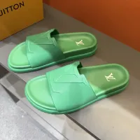 Cheap Louis Vuitton Slippers For Men #1423152 Replica Wholesale [$52.00 USD] [ITEM#1423152] on Replica Louis Vuitton Slippers