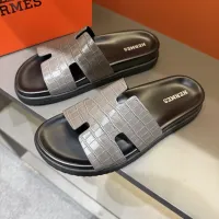 Cheap Hermes Slippers For Men #1423161 Replica Wholesale [$52.00 USD] [ITEM#1423161] on Replica Hermes Slippers
