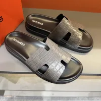 Cheap Hermes Slippers For Men #1423161 Replica Wholesale [$52.00 USD] [ITEM#1423161] on Replica Hermes Slippers