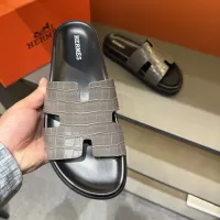Cheap Hermes Slippers For Men #1423161 Replica Wholesale [$52.00 USD] [ITEM#1423161] on Replica Hermes Slippers