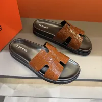 Cheap Hermes Slippers For Men #1423165 Replica Wholesale [$52.00 USD] [ITEM#1423165] on Replica Hermes Slippers