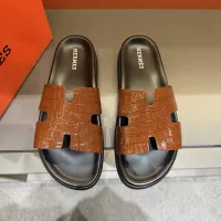 Cheap Hermes Slippers For Men #1423165 Replica Wholesale [$52.00 USD] [ITEM#1423165] on Replica Hermes Slippers