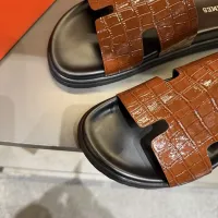 Cheap Hermes Slippers For Men #1423165 Replica Wholesale [$52.00 USD] [ITEM#1423165] on Replica Hermes Slippers