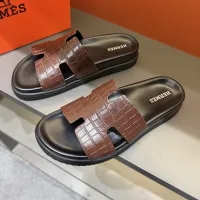 Cheap Hermes Slippers For Men #1423166 Replica Wholesale [$52.00 USD] [ITEM#1423166] on Replica Hermes Slippers