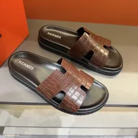Cheap Hermes Slippers For Men #1423166 Replica Wholesale [$52.00 USD] [ITEM#1423166] on Replica Hermes Slippers