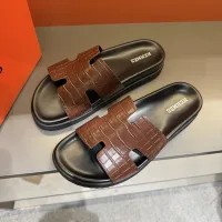 Cheap Hermes Slippers For Men #1423166 Replica Wholesale [$52.00 USD] [ITEM#1423166] on Replica Hermes Slippers