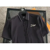 Cheap Christian Dior Shirts Short Sleeved For Men #1423712 Replica Wholesale [$38.00 USD] [ITEM#1423712] on Replica Christian Dior Shirts