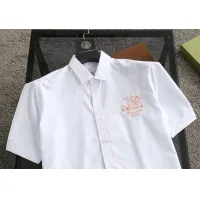 Cheap Hermes Shirts Short Sleeved For Men #1423742 Replica Wholesale [$38.00 USD] [ITEM#1423742] on Replica Hermes Shirts