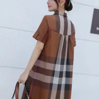 Cheap Burberry Dresses Short Sleeved For Women #1423752 Replica Wholesale [$76.00 USD] [ITEM#1423752] on Replica Burberry Dresses