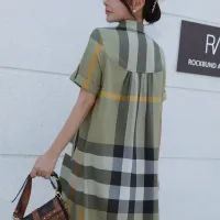 Cheap Burberry Dresses Short Sleeved For Women #1423754 Replica Wholesale [$76.00 USD] [ITEM#1423754] on Replica Burberry Dresses