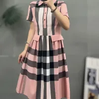 Cheap Burberry Dresses Short Sleeved For Women #1423755 Replica Wholesale [$76.00 USD] [ITEM#1423755] on Replica Burberry Dresses