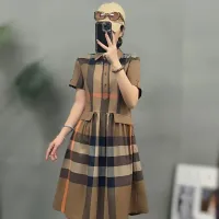Cheap Burberry Dresses Short Sleeved For Women #1423757 Replica Wholesale [$76.00 USD] [ITEM#1423757] on Replica Burberry Dresses