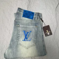 Cheap Louis Vuitton LV Jeans For Men #1424049 Replica Wholesale [$52.00 USD] [ITEM#1424049] on Replica Louis Vuitton LV Jeans