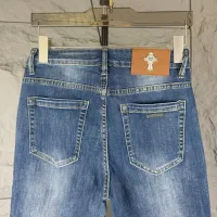 Cheap Chrome Hearts Jeans For Men #1424090 Replica Wholesale [$48.00 USD] [ITEM#1424090] on Replica Chrome Hearts Jeans