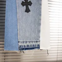 Cheap Chrome Hearts Jeans For Men #1424490 Replica Wholesale [$48.00 USD] [ITEM#1424490] on Replica Chrome Hearts Jeans