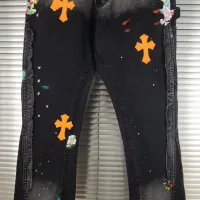 Cheap Chrome Hearts Jeans For Men #1424495 Replica Wholesale [$48.00 USD] [ITEM#1424495] on Replica Chrome Hearts Jeans