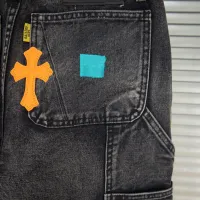 Cheap Chrome Hearts Jeans For Men #1424495 Replica Wholesale [$48.00 USD] [ITEM#1424495] on Replica Chrome Hearts Jeans