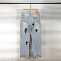 Cheap Chrome Hearts Jeans For Men #1424513 Replica Wholesale [$48.00 USD] [ITEM#1424513] on Replica Chrome Hearts Jeans