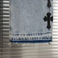 Cheap Chrome Hearts Jeans For Men #1424513 Replica Wholesale [$48.00 USD] [ITEM#1424513] on Replica Chrome Hearts Jeans