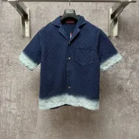 Cheap Gucci Shirts Short Sleeved For Unisex #1424641 Replica Wholesale [$85.00 USD] [ITEM#1424641] on Replica Gucci Shirts