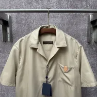 Cheap Louis Vuitton LV Shirts Short Sleeved For Men #1424681 Replica Wholesale [$64.00 USD] [ITEM#1424681] on Replica Louis Vuitton LV Shirts