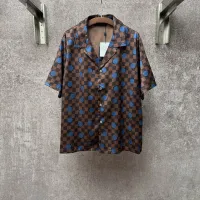 Cheap Louis Vuitton LV Shirts Short Sleeved For Men #1424742 Replica Wholesale [$72.00 USD] [ITEM#1424742] on Replica Louis Vuitton LV Shirts