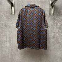 Cheap Louis Vuitton LV Shirts Short Sleeved For Men #1424742 Replica Wholesale [$72.00 USD] [ITEM#1424742] on Replica Louis Vuitton LV Shirts