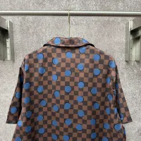 Cheap Louis Vuitton LV Shirts Short Sleeved For Men #1424742 Replica Wholesale [$72.00 USD] [ITEM#1424742] on Replica Louis Vuitton LV Shirts