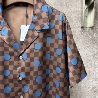 Cheap Louis Vuitton LV Shirts Short Sleeved For Men #1424742 Replica Wholesale [$72.00 USD] [ITEM#1424742] on Replica Louis Vuitton LV Shirts