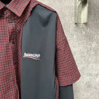 Cheap Balenciaga Shirts Long Sleeved For Men #1424800 Replica Wholesale [$98.00 USD] [ITEM#1424800] on Replica Balenciaga Shirts