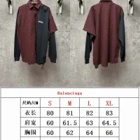 Cheap Balenciaga Shirts Long Sleeved For Men #1424800 Replica Wholesale [$98.00 USD] [ITEM#1424800] on Replica Balenciaga Shirts